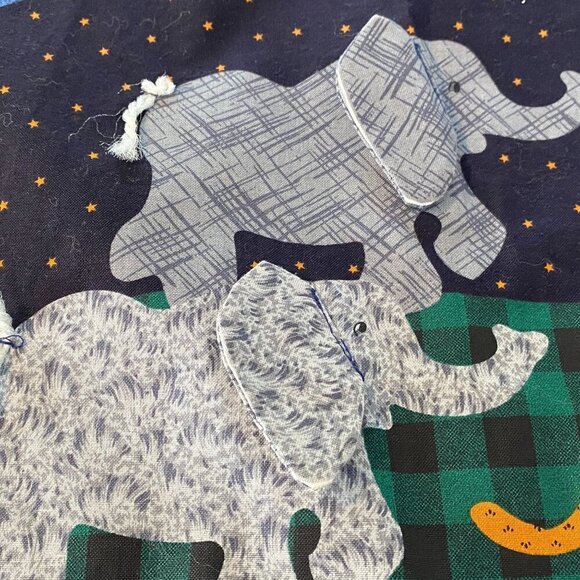 Vintage 1997 Noahs Ark Patchwork Vest Handmade Crafters Label One Size Fits All - Picture 8 of 9